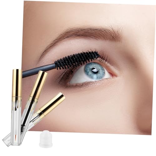 TOGEVAL 3 Stück Teiliges Leerer Kosmetikbehälter für Mascara Lipgloss und Eyeliner Transparente Leichte Kunststofftuben für DIY Lippenpflege und Make up Aufbewahrung für Reisen und von TOGEVAL