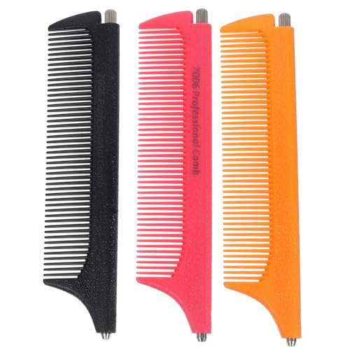 TOGEVAL 3 Stück Teiliges Salon Kamm mit Ausziehbarem Stahlgriff Spitz Zulaufender Stiel für Präzises Haarstyling Professioneller Friseur Kamm für Damen und Herren Langlebig und Handlich von TOGEVAL