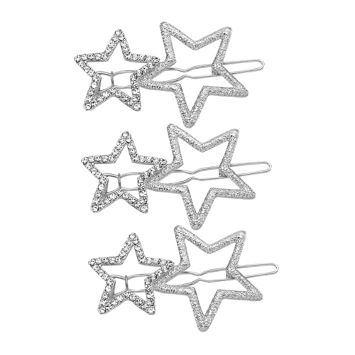 TOGEVAL 3 Stück Teiliges Strass Stern Haarspangen Rutschfeste Haarklammern Funkelnde Haarclips Damen Mädchen Haarschmuck für Jeden Anlass TOGEVAL 3 Stück Teiliges Strass Stern Haarspangen Rutschfeste Haarklammern Funkelnde Haarclips Damen Mädchen Haarschmuck für Jeden Anlass von TOGEVAL