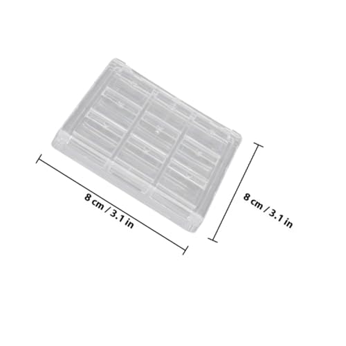 TOGEVAL 3 Stück Teiliges Transparentes DIY Lidschatten Lippenstift Kosmetik Aufbewahrungsbox Leicht Tragbar für Reisen und Tägliche Nutzung Geeignet für Puder Foundation von TOGEVAL