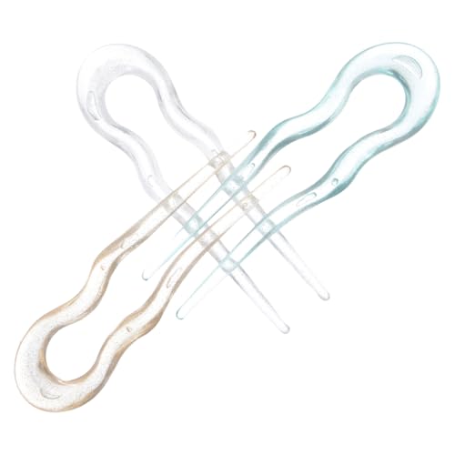 TOGEVAL 3 Stück Teiliges U Förmige Französische Haarnadeln Haargabeln für Damen Leichtes Haarschmuck Vintage Haarspangen für Dünnes und Dickes Haar Geeignete Stilvolle Frisuraccessoires von TOGEVAL