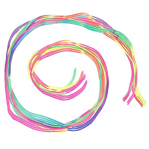 TOGEVAL 30 Stück Haarflechtseile DIY Haarbänder für und Mädchen Regenbogen Flechtzubehör für Kreative Frisuren zum Styling und Fixieren von Zöpfen von TOGEVAL
