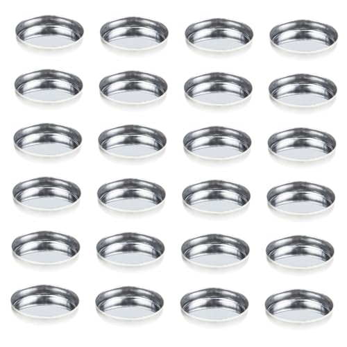 TOGEVAL 30 Stück Teiliges Leere Runde Metall Paletten Robuster Lidschatten und Behälter für DIY Kosmetik Vielseitig Einsetzbar für Lidschatten Concealer Leicht und Reisefreundlich von TOGEVAL