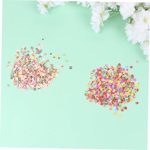 TOGEVAL 3000 Stück Teiliges Nail Art mit Serien Obst Pflaumenblüte Kuchen Leichte Langlebige DIY Maniküre Dekoration für Natürliche und Künstliche Nägel Geeignet für Frauen und von TOGEVAL