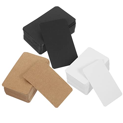 TOGEVAL 300 Stück Karton Blankokarten Doppelseitige Visitenkarten Grußkarten von TOGEVAL