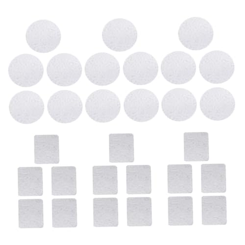 TOGEVAL 30stücke Teiliges Metallaufkleber Für Diy Lidschatten-palette Leere Magnetische Aufkleber Für Individuelle Kosmetik-organisation Praktische Runde Und Quadratische Designs von TOGEVAL