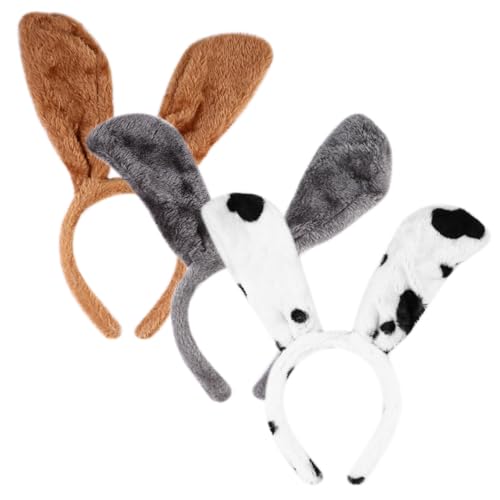TOGEVAL Schickes Dalmatiner-ohren-haarreifen-set Weihnachts-kopfbedeckung Stilvolles Haar-accessoire Für Partys von TOGEVAL