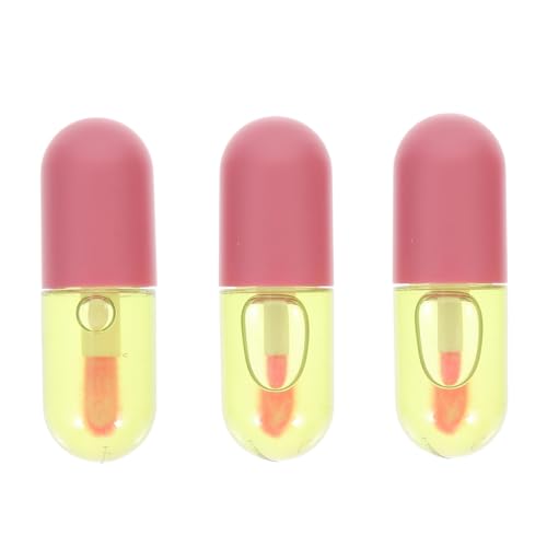 TOGEVAL 3Stücke Feuchtigkeitsspendende Lippenpflegeöle Lippenflüssigkeiten für Damen Nährende und Pflegende Lippenfarbe von TOGEVAL