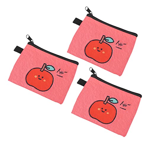 TOGEVAL 3stücke Teiliges Bunter Mädchen-münzbeutel Tragbare Aufbewahrungstasche Für Schlüssel Und Münzen Accessoire Für Mädchen Und Jungen Für Outdoor- von TOGEVAL