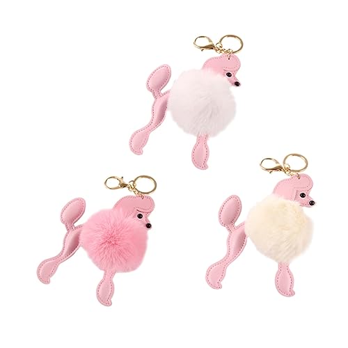 TOGEVAL Haustierbedarf Hundezubehör - Schlüsselanhänger in Pudelform Als Taschendekoration von TOGEVAL