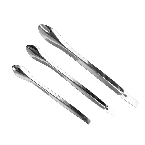 TOGEVAL 3stücke Edelstahl Make-up Spatel Lippenstift Pulver Werkzeug Kosmetikspatel Kosmetische Löffel Zum Auftragen Und Verpacken Von Kosmetikprodukten von TOGEVAL