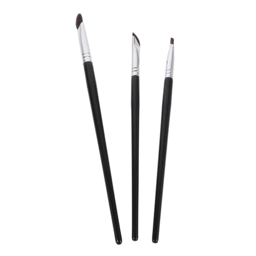 TOGEVAL 3stücke Kleiner Abgewinkelter Lidschattenpinsel Augen-make-up-pinsel Lidschattenpinsel Für Damen Augenpigmentpinsel Nasenkonturpinsel Pinsel Für Lidschatten Leicht Zu Reinigen von TOGEVAL