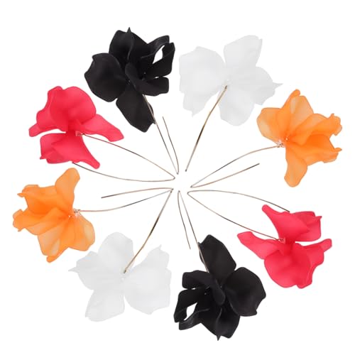 TOGEVAL 4 Paare Blumenohrringe Leicht und Damen und Mädchen Ohrstecker Modisch Vielseitig Kombinierbar als für Frauen und Mädchen Zufällige Farbe Zufällige Farbe von TOGEVAL