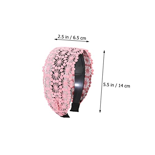 TOGEVAL 4 Stück Breites Rutschfestes Spitzen Haarband Damen Haarschmuck in Schwarz Braun Rosa und Leichtes Stirnband zur Haarfixierung bei Sport Pflege und Alltag Modisches Kopfband TOGEVAL 4 Stück Breites Rutschfestes Spitzen Haarband Damen Haarschmuck in Schwarz Braun Rosa und Leichtes Stirnband zur Haarfixierung bei Sport Pflege und Alltag Modisches Kopfband von TOGEVAL