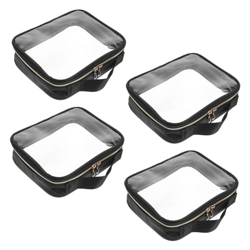 TOGEVAL 4 Stück Durchsichtige Kosmetiktaschen aus PVC Wasserdichter Toiletten Organizer für Reisen Praktische und Vielseitige Make Up Aufbewahrungstaschen mit Reißverschluss TOGEVAL 4 Stück Durchsichtige Kosmetiktaschen aus PVC Wasserdichter Toiletten Organizer für Reisen Praktische und Vielseitige Make Up Aufbewahrungstaschen mit Reißverschluss von TOGEVAL