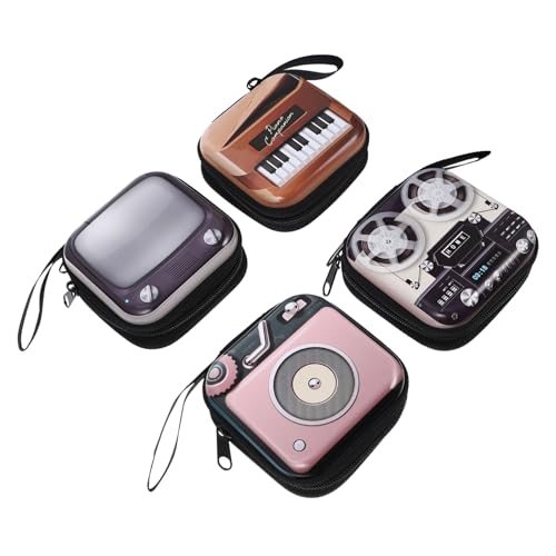 TOGEVAL 4 Stück Geldbörse aufbewahrungssack Storage Pockets Wallets kleingeldbeutel Storage Bags Münztüten für Kinder schlüssel Handy Tasche Aufbewahrungstasche weißes Weißblech von TOGEVAL