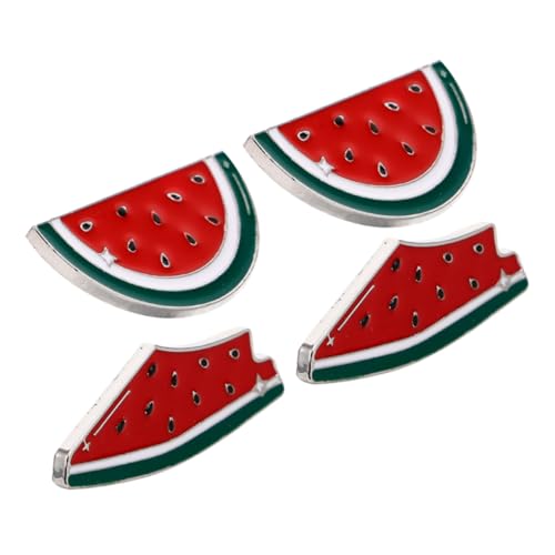 TOGEVAL 4 Stück Kreative Wassermelonen Broschen aus Emaille Niedliche Palästina Schmuck Anstecknadeln Frucht Buttons für Kleidung Cardigan Schal und Alltag Vielseitiges Accessoire von TOGEVAL