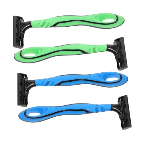 TOGEVAL 4 Stück Rasierer für Empfindliche Haut Tragbares Haarentfernung Gerät für Gesicht und Körper für Reisen und Unterwegs von TOGEVAL