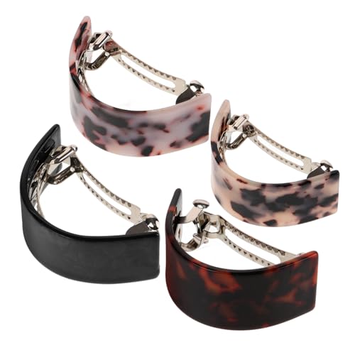 TOGEVAL 4 Stück Teiliges Eleganter Haarnadeln aus Acetat Halbmond Haarklammern für Pferdeschwanz Haarschmuck Accessoires für Damen für Partys und Besondere Anlässe von TOGEVAL