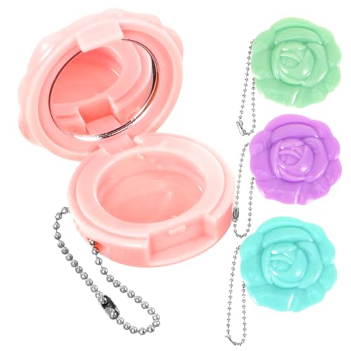 TOGEVAL 4 Stück Teiliges Lippenstift Nachfüllset Leere Kosmetikdosen aus Robustem Material Kompakte Lidschatten Puderbehälter für Reise und DIY Make up Geeignet für Damen und Mädchen von TOGEVAL