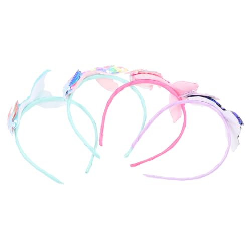 TOGEVAL 4 Stück Teiliges Meerjungfrau Stirnband Haarschmuck mit Pailletten Bunte Haarreifen für Karneval Halloween und Kostümfest Langlebig und Bequem für Mädchen TOGEVAL 4 Stück Teiliges Meerjungfrau Stirnband Haarschmuck mit Pailletten Bunte Haarreifen für Karneval Halloween und Kostümfest Langlebig und Bequem für Mädchen von TOGEVAL