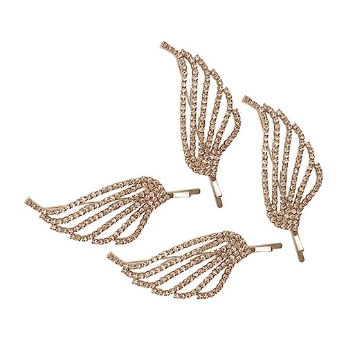 TOGEVAL 4 Stück Teiliges Set Strass Haarspangen für Damen Glitzernde Haarklammern mit Kristallen für Hochzeiten Partys und Looks von TOGEVAL