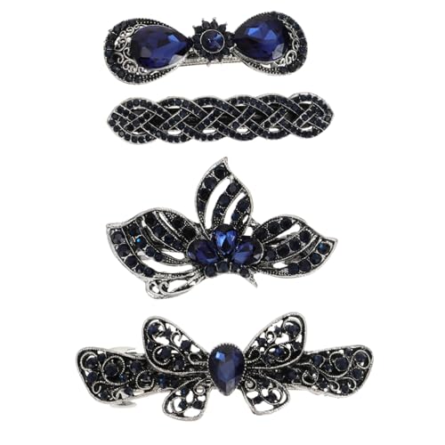 TOGEVAL 4 Stück Teiliges Strass und Haarnadeln aus Langlebiger Legierung Modische Haarspangen für Damen Eleganter Haarschmuck für Alltag Party und Besondere Anlässe von TOGEVAL