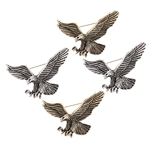 TOGEVAL 4stücke Brosche Kleidung Anstecknadel Tiere Pin Schaldekor Hutornament Damen Herren Revers Dekoration von TOGEVAL
