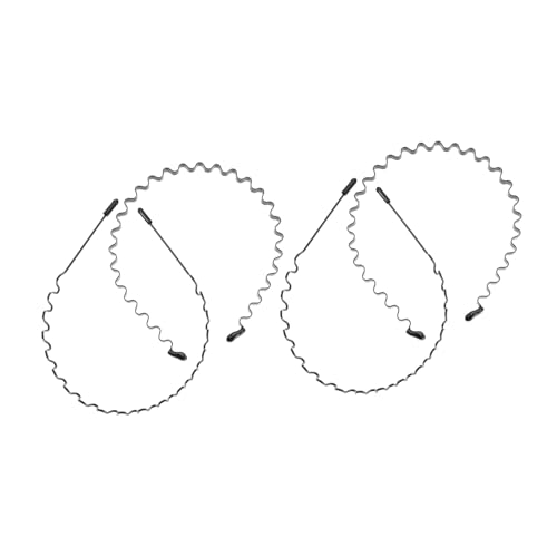 TOGEVAL 4 Stück Wellenförmiges Unsichtbares Haarband aus Elastischem Metall für Damen und Herren Stilvolles Leichtes Stirnband zum Waschen Schminken Sport und Alltag Bruchsicher und von TOGEVAL