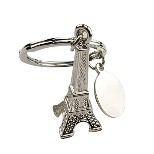 TOGEVAL 4-teiliges Set Turm Schlüsselanhänger Retro-schlüsselanhänger Pariser Schlüsselanhänger Vintage- Auto Schlüsselanhänger Neuheit Schlüsselanhänger Miniaturdekoration Auto- von TOGEVAL