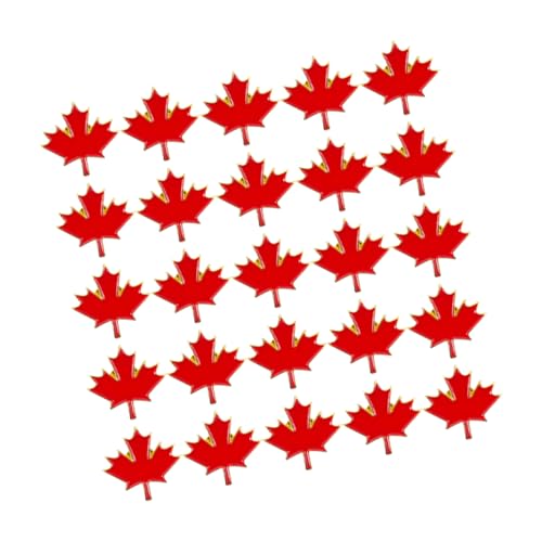 TOGEVAL 40 Stück Ahornblatt Brosche Anstecknadel Metall Abzeichen für Tag Vielseitig Einsetzbar für Kleidung Schals Pullover und Mäntel von TOGEVAL