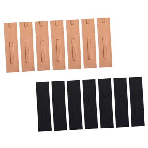 TOGEVAL 40 Stück Kraftpapier Stiftverpackung mit Fenster Faltbare Stifthüllen für Büro und Robuste Stiftboxen für Kugelschreiber und Bleistifte von TOGEVAL