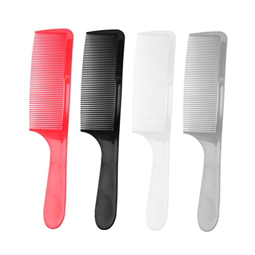 TOGEVAL 4 Stück Haarkämme für Männer Styling und Schneidekamm Gebogen Robust für Friseursalons und Persönlichen Gebrauch von TOGEVAL