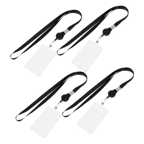 TOGEVAL 4stücke Kartenhülle Schutzabdeckung Visitenkartenetui Transparent Ausweishülle Kartenetui Für Mitarbeiter Studenten Arbeiter von TOGEVAL