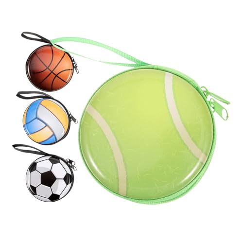 TOGEVAL 4stücke Junge Mädchen-geldbörse Mit Reißverschluss Münzbörse Aus Hochwertigem Material Wechselgeldbeutel Runde Aufbewahrungsbox Münzbeutel Tragbar Geldbörse Für von TOGEVAL