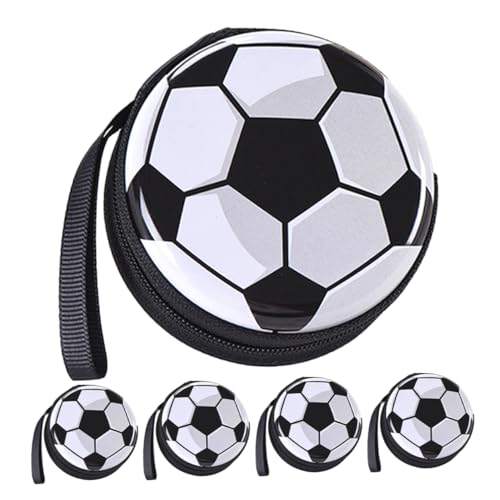 TOGEVAL 5 Stück Fußball Münzbeutel Kreative Fußballform Geldbörse Aufbewahrungsbox Vielseitig für Snacks Kleinteile Robust Leicht Tragbar für Sportfans und Outdoor Aktivitäten TOGEVAL 5 Stück Fußball Münzbeutel Kreative Fußballform Geldbörse Aufbewahrungsbox Vielseitig für Snacks Kleinteile Robust Leicht Tragbar für Sportfans und Outdoor Aktivitäten von TOGEVAL