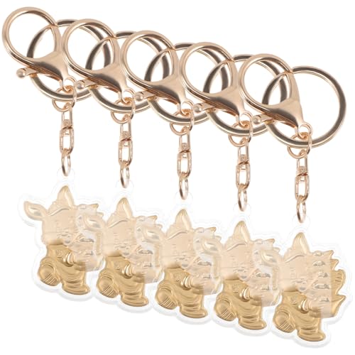 TOGEVAL Legierung Kaninchen Schlüsselanhänger Sternzeichen Kaninchen Schlüsselanhänger Neujahr Party Favor von TOGEVAL