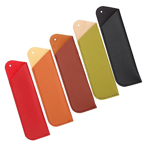 TOGEVAL 5 Teiliges Federmäppchen Onavee Organizer Tasche Stifthülle Füllfederhalter Einzelstifttasche Stiftschutztaschen Stiftverpackungstaschen Stifttaschen Zum Verpacken Einzelstiftetui von TOGEVAL