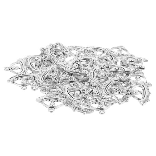 TOGEVAL 50 Stück -Charm-Anhänger: Legierungsanhänger für die Schmuckherstellung, kreatives Basteln und einzigartige dekorative Anhänger für Halsketten und Armbänder von TOGEVAL