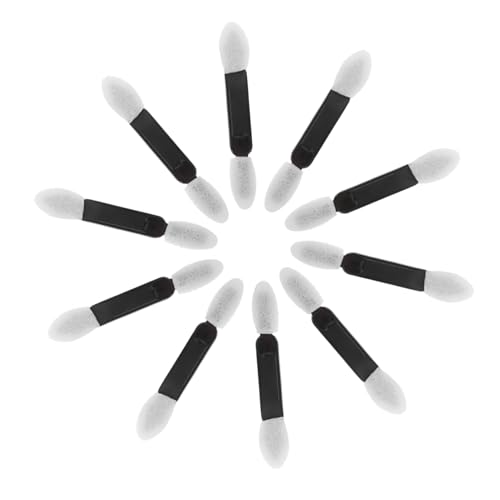 TOGEVAL 50stücke Einweg Doppelseitige Schwamm Lidschattenpinsel Gekippt Lidschatten Applikatoren Kosmetisch von TOGEVAL