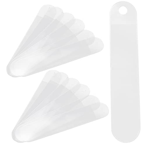 TOGEVAL 50 Stück Transparente Halbtransparente Matte Einzelfedertaschen aus Kunststoff Stifttasche für Büro Schule Stiftenschutz und Geschenkverpackung von TOGEVAL