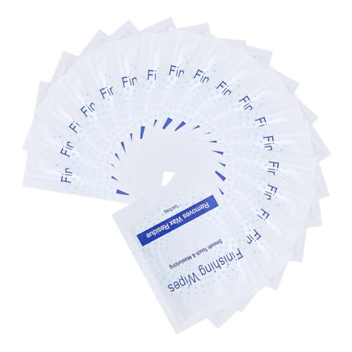 TOGEVAL 50 Stück Wachsentfernungstücher Ölhaltig zum Sanften Entfernen von Restwachs nach Depilation für Frauen Vielseitige Reinigungstücher für Glatte Saubere Haut nach Waxing von TOGEVAL