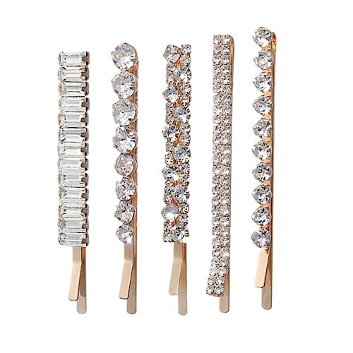 TOGEVAL 5stücke Hochwertige Strass-haarspangen Mit Kristallen Elegant Für Hochzeiten Und Besondere Anlässe Styling-accessoires Für Frauen Und Mädchen von TOGEVAL