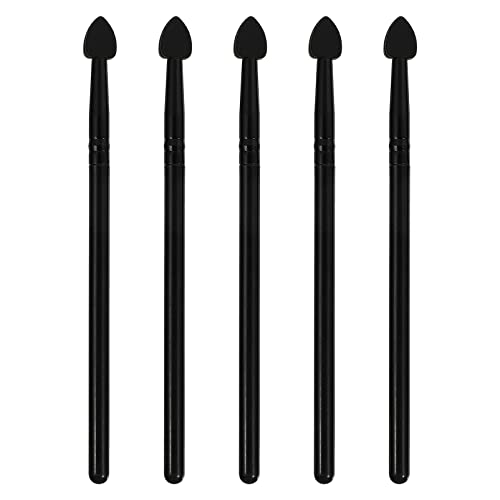 TOGEVAL 5 Stücke Silikon Lidschatten Make up Pinsel Satz Für Augen Make up Tragbare Kosmetikpinsel Für Geschmeidige Anwendung Leicht Zu Reinigen Für Feuchte Und Trockene Konsistenzen Für von TOGEVAL