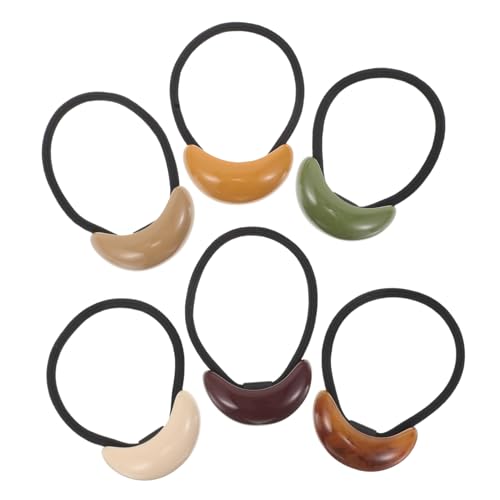 TOGEVAL 6stücke Teiliges Elastischer Haargummis Anti-breakage Haarbänder in Geometrischem Design Knotenfreie Ponytail-halter Für Frauen Und Mädchen Stilvolle Accessoires Für Jeden von TOGEVAL
