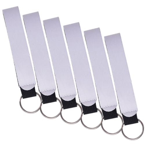 TOGEVAL 6stücke Sublimation Leere Handgelenk Lanyard Aus Neopren Für Schlüsselanhänger Hitzeübertragung Wristlet Für Kreative Für Partys Und Dekoration TOGEVAL 6stücke Sublimation Leere Handgelenk Lanyard Aus Neopren Für Schlüsselanhänger Hitzeübertragung Wristlet Für Kreative Für Partys Und Dekoration von TOGEVAL