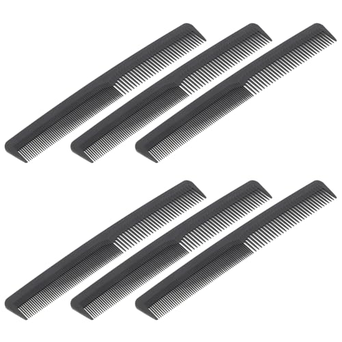TOGEVAL 6 Stück Teiliges Doppelte Zahnkämme aus Robustem Kunststoff Feine und Stylingkämme für Männer und Frauen Vielseitig Einsetzbar für Salon und Zuhause Einfaches Entwirren von Nassem von TOGEVAL