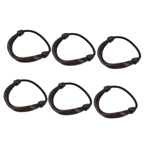 TOGEVAL 6 Stück Teiliges Haarband Elastische Haargummis für Damen und Mädchen Stark Dehnbar Komfortabel Tragbar Modisch Eleganter Ponytail Halter für Alltag und Besondere Anlässe von TOGEVAL