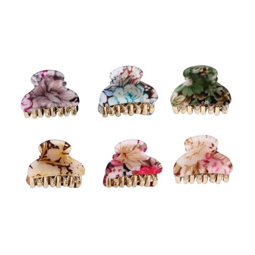 TOGEVAL 6 Stück Teiliges Kleine Stilvolle Acryl haarklammern Rutschfeste Haarspangen für Damen Vielseitige Haarschmuck accessoires Geeignet für Dünnes und Dickes Haar Langlebig und TOGEVAL 6 Stück Teiliges Kleine Stilvolle Acryl haarklammern Rutschfeste Haarspangen für Damen Vielseitige Haarschmuck accessoires Geeignet für Dünnes und Dickes Haar Langlebig und von TOGEVAL
