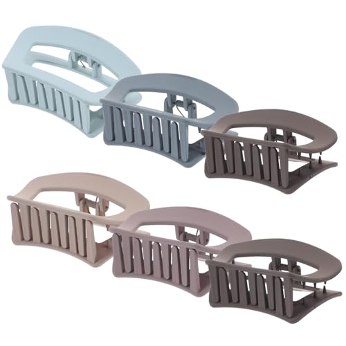 TOGEVAL 6stücke Haarklammer Damen Aus Kunststoff Modische Haarspangen Haar Clips Für Frauen Praktisches Zubehör Für Frisuren von TOGEVAL